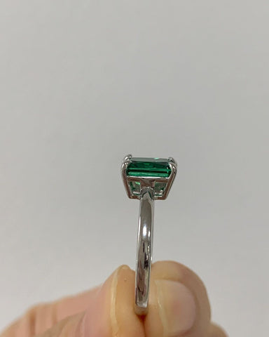 Eternal Elegance Emerald & Pear Diamond Ring