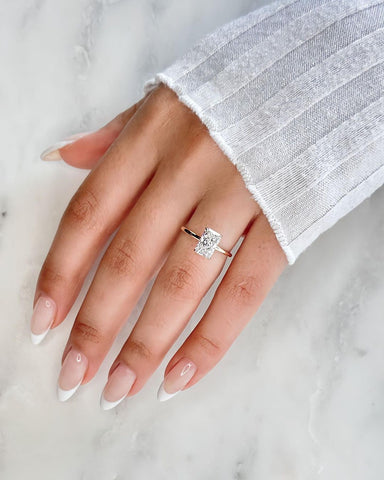 radiant glow diamond ring